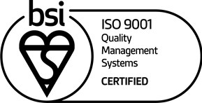 BSI ISO 9001 Quality Management Systems certified logo